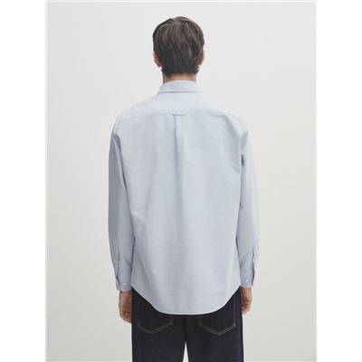 Camisa rayas micro oxford regular fit