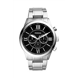 Reloj de cuarzo de acero  -  Plateado y negro