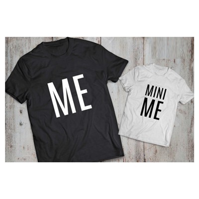 Футболки для папы и сына "Me and Mini me"