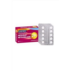 Osende Osende 2m Metilkobalamin B12+metilfolat Folik Asit 30 Tablet TAB000546DL