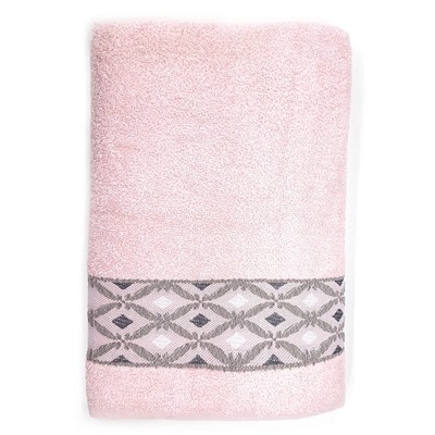 Полотенце махровое Турция Cotton Delux Элиза / Розовое