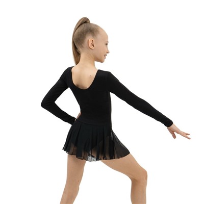 Купальник для гимнастики и танцев Grace Dance, р. 30, цвет чёрный