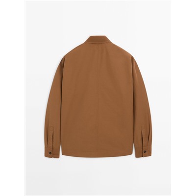 Sobrecamisa popelín bolsillo pecho