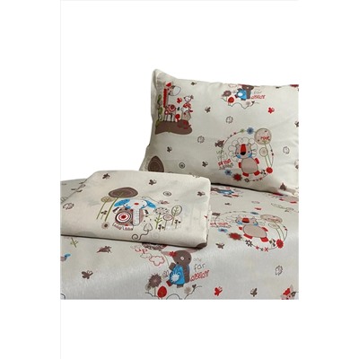 разные цвета HOME COLLECTION Комплект пододеяльник  100x150cm+простынь 120x160cm + наволочка 35x45cm