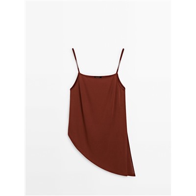 Camiseta tirantes asimétrica