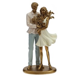 Фигурка декоративная "Влюбленная пара", L12 W7,5 H25 см