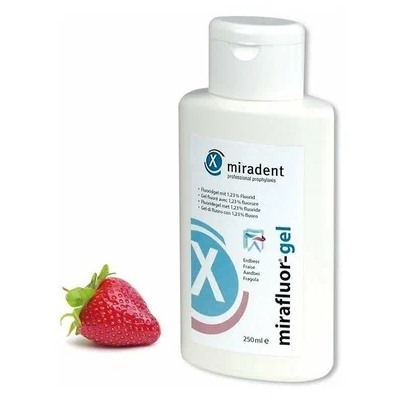 Фторгель MiraFluor Gel (1,23%F) для интенсивной профилактики кариеса со вкусом клубники, 250 мл