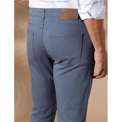 Голубая тонкая подгонка 5 мобильные брюки Chino