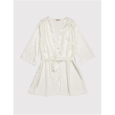 Ecru Satin 3 -Pijama Set