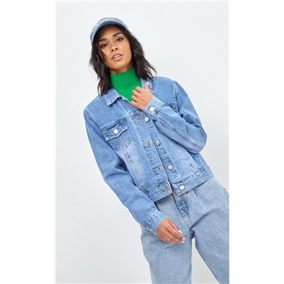 Куртка джинс F312-1237 middle blue
