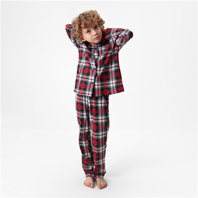 Пижама новогодняя детская KAFTAN Сhristmas time размер 30 (98-104 см)