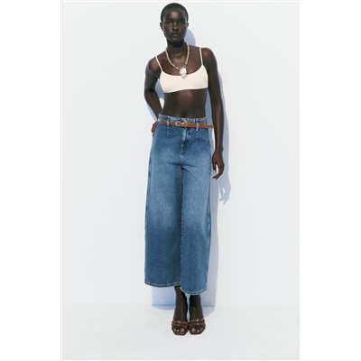 JEANS Z1975 WIDE LEG CROPPED TIRO ALTO CINTURÓN