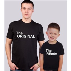 Футболки для папы и сына "Original, Remix"