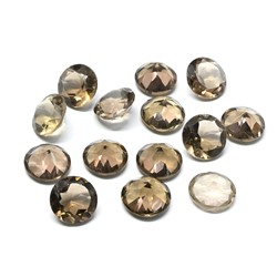 Кабошон из раухтопаза круг гр.11мм, 4,1ct.