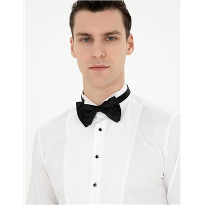 Белый бывший Рубашка для смокинга Slim Fit