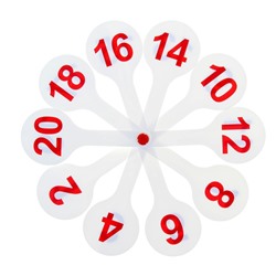 Веер-касса, цифры от 1 до 20, четные (нечетные), Стамм, плотные, пакет с европодвесом