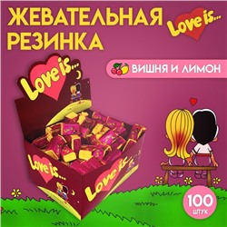 Жевательная резинка Love is «Вишня и лимон», 4.2 г