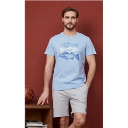 Футболка F311-06-734 grey-blue