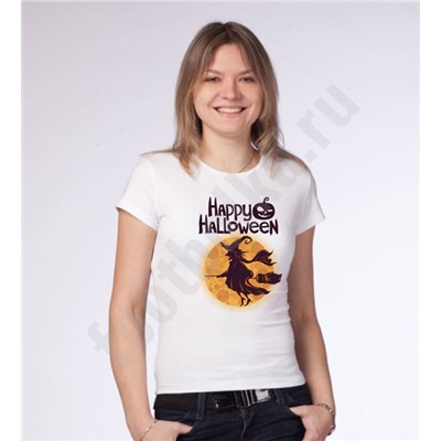 Футболка halloween "Ведьма на метле"