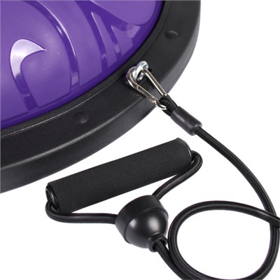 Полусфера балансировочная BOSU 58см Woohooo Curls эспандер, насос/ фиолетовый/ B58Cu-V/уп 5/