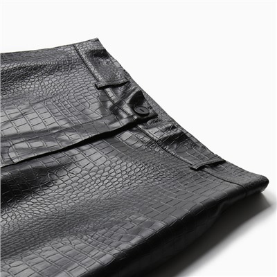 Брюки женские (экокожа) MINAKU: Eco leather цвет черный, р-р 48