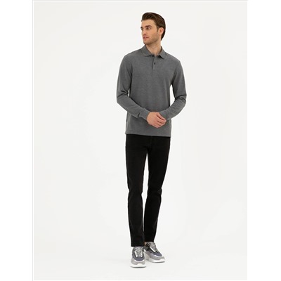 Anthracit melanj Slim Fit Basic Whothirt