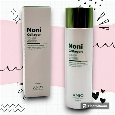ANJО Professional Коллагеновый тоник с экстрактом НОНИ, Noni collagen toner 210 мл.