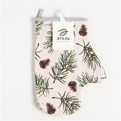 Варежка-прихватка Christmas tree, 20×28 см, саржа, 100% хлопок, ватин 250 г/м²