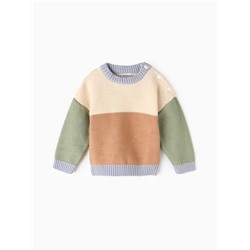 Джемпер Крошка Я Colourblock, рост 74-80 см