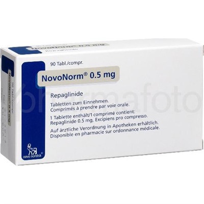 NOVONORM 0.5 mg 90 tablet (Repaglinid)