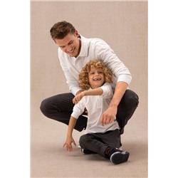 Boy White Basic Polo Yaka Swhothirt Surprise Scount в корзине