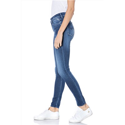 Vaquero skinny fit de tiro alto Luzien - Azul
