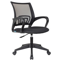 УЦЕНКА - Кресло оператора Helmi HL-M95 R (695) "Airy", спинка сетка черная/сиденье ткань TW черная, пиастра