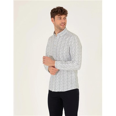 Haki Slim Fit рубашка с длинным рукавом