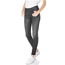 Vaquero skinny fit de tiro alto Luzien - Gris oscuro