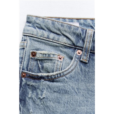 JEANS TRF SLIM FOLDED FIT TIRO BAJO