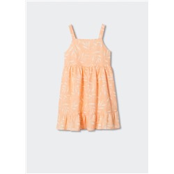Vestido estampado hojas -  Niña | MANGO OUTLET España