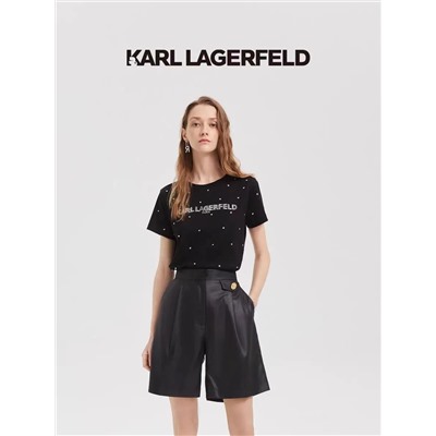 Повседневная  хлопковая футболка KARL LAGERFEL*D ОРИГИНАЛ!
