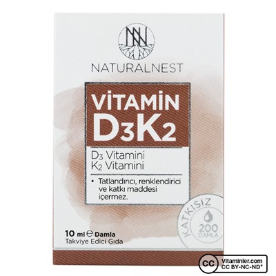 NaturalNest Витамин D3 K2 Капли 10 мл