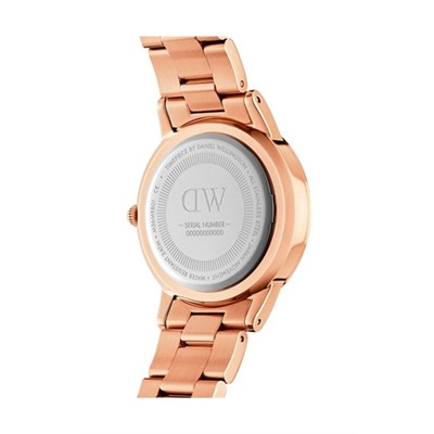 Reloj de acero Iconic Link - 36 mm - Rosa dorado y blanco