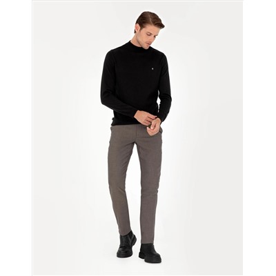 Brown Slim Fit Canvas Bloys