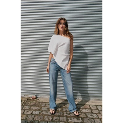 JEANS TRF RECTOS TIRO BAJO