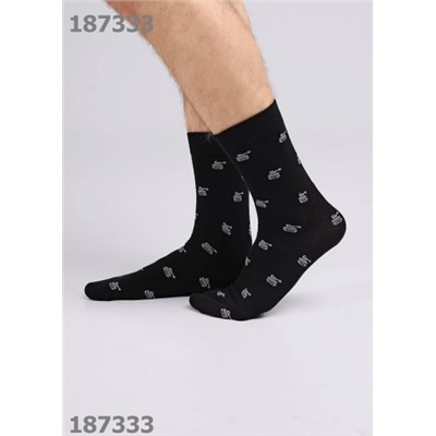 CLEVER Носки муж.К3432 23Ф хл+эл