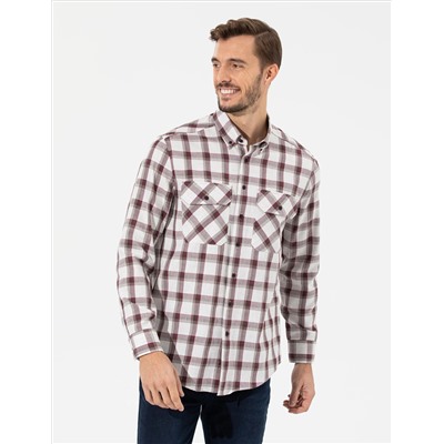 Bordeaux Comfort Fit рубашка с длинным рукавом