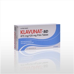 KLAVUNAT BID 1000 10 tablet (амоксиклав. аугментин)