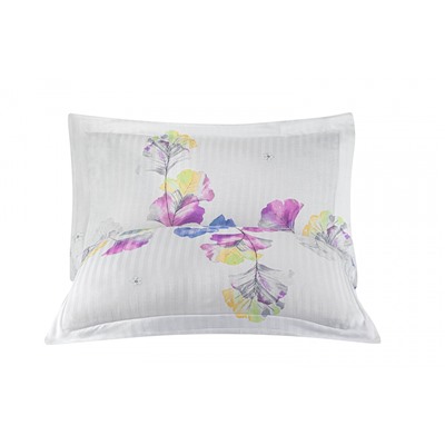 Постельное белье Карвен Stripe Satin с цветным принтом семейное N251-SB010 (7пр.) (Акция)