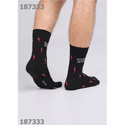 CLEVER Носки муж.К3430 23Ф хл+эл