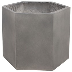 Кашпо Nobilis Marco "Stone graphite Prism" (файберглас), D19хH28 см