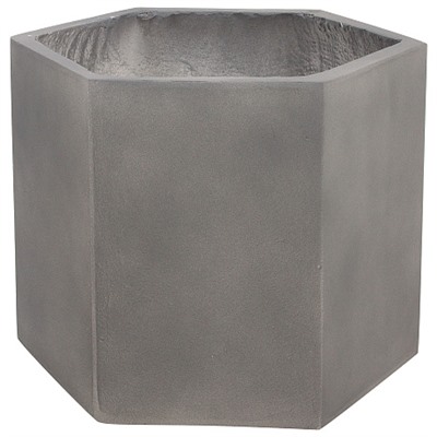 Кашпо Nobilis Marco "Stone graphite Prism" (файберглас), D19хH28 см