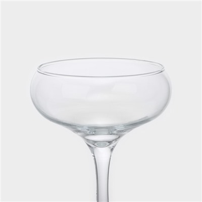 Бокалы для шампанского Paşabahçe Bistro, 260 мл, набор 3 шт., стекло, прозрачные
